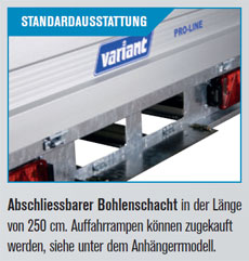 Schacht zur Aufnahme von Auffahrplanken