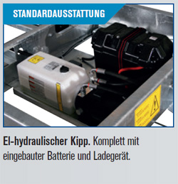 Variant Dreiseitenkipper elektrische Kippung