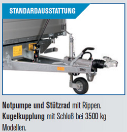 Variant Dreiseitenkipper Notpumpe